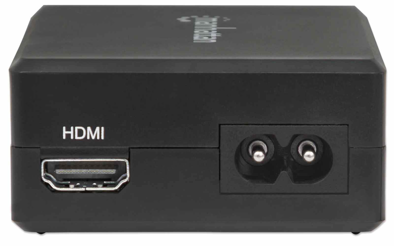 Manhattan Smart Video Multiport Dock, Ports (x5): HDMI Port, USB-A (x2), USB-C (x2), With Power Delivery to USB-C Port, Internal Power Supply, Ultra-Compact, De – image 7