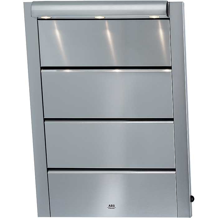 AEG HD8760-M cooker hood Wall-mounted Stainless steel 540 m³/h