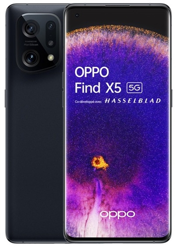 OPPO Find X5 CPH2307 16,6 cm (6.55") Две SIM-карты Android 12 5G USB Type-C 8 GB 256 GB 4800 mAh Черный