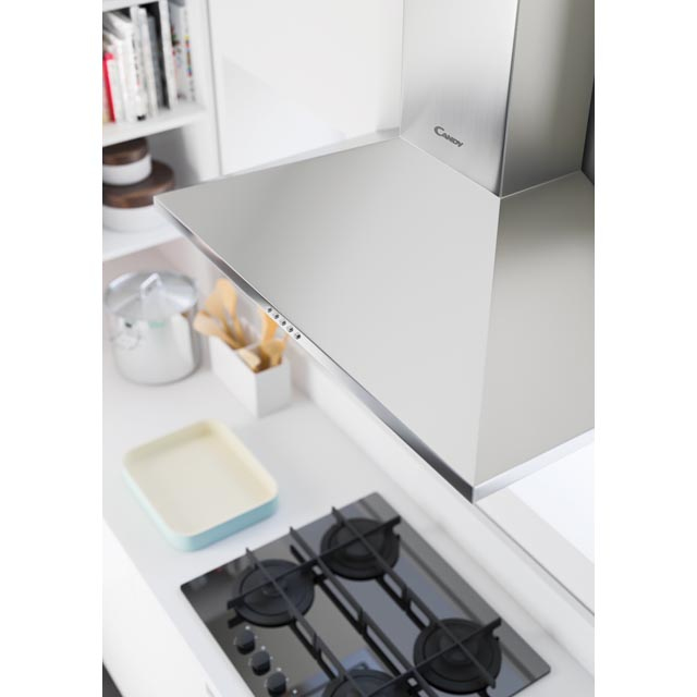 Candy CCE119X cooker hood Wall-mounted Stainless steel 421 m³/h – image 2