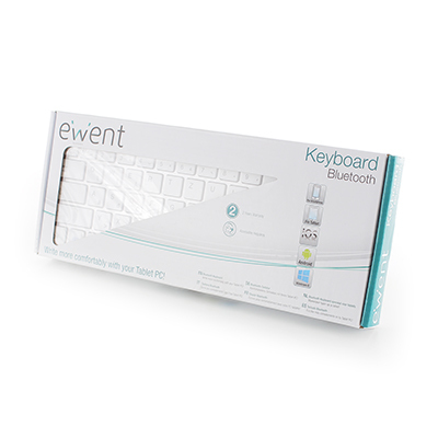 Ewent EW3142 mobile device keyboard QWERTY Bluetooth White – image 2