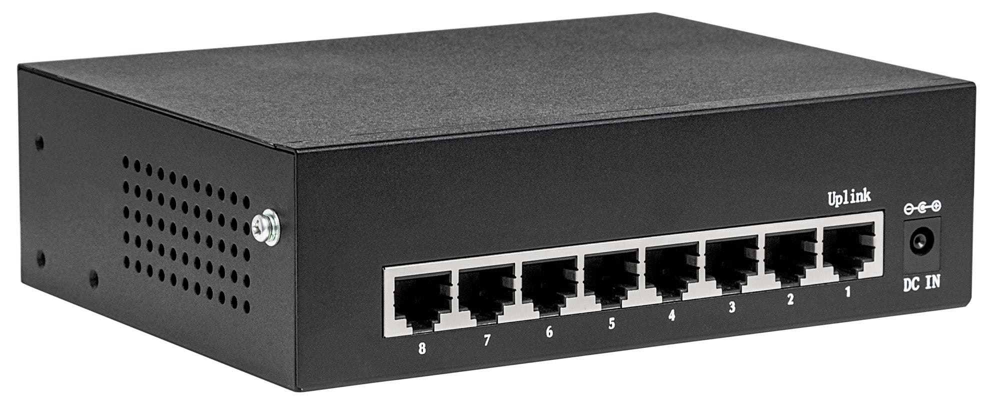 Intellinet 8-Port Gigabit Ethernet PoE+ Switch, IEEE 802.3at/af Power over Ethernet (PoE+/PoE) Compliant – image 5