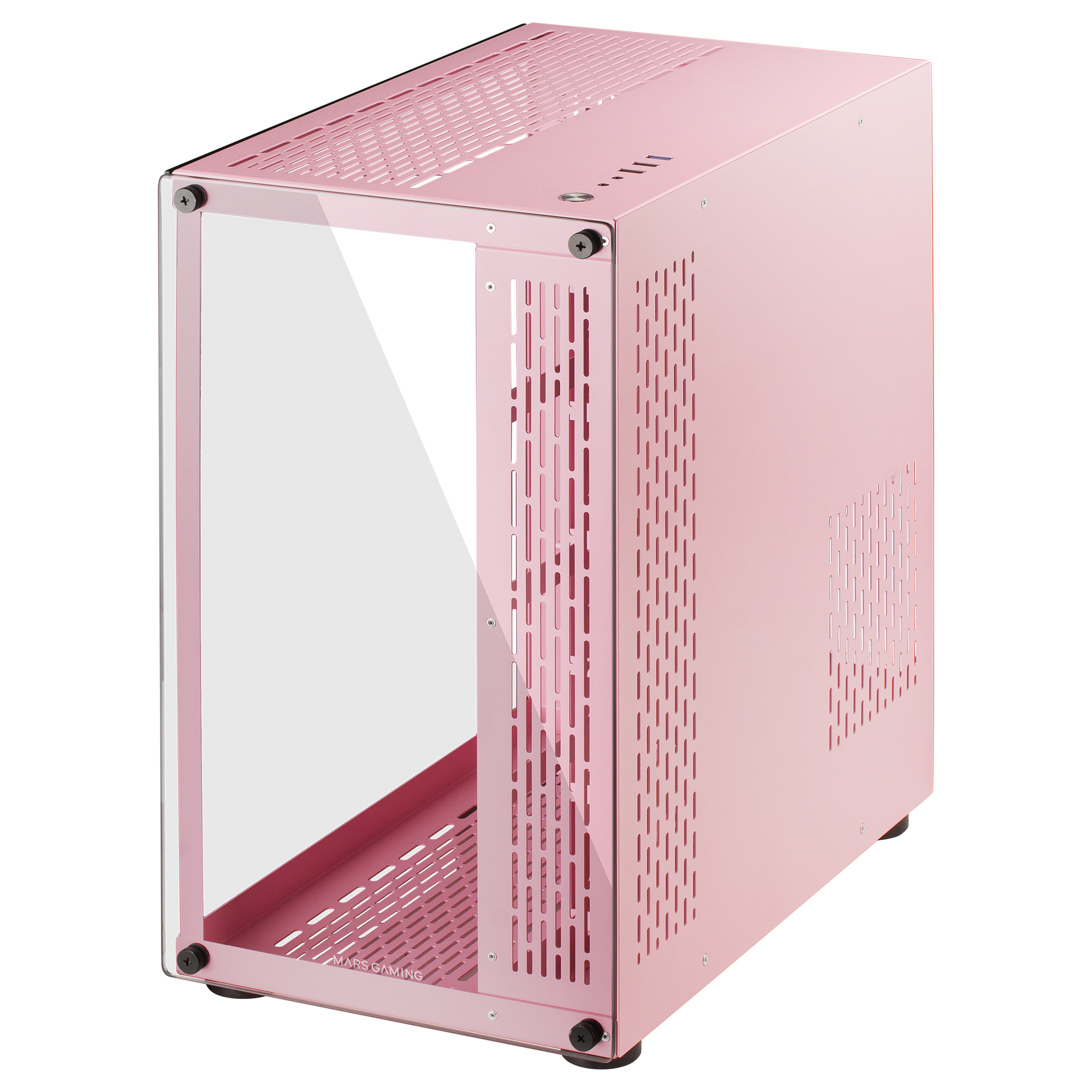 Mars Gaming MCVP PC Case XXL ATX Double Window Tempered Glass Pink – image 3