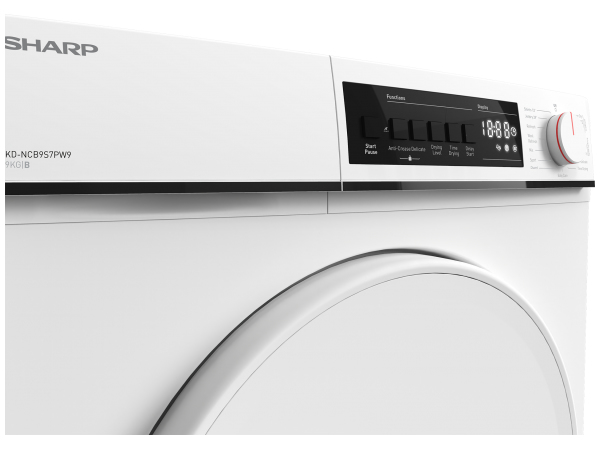Sharp KD-NCB9S7PW9 tumble dryer Freestanding Front-load – image 4