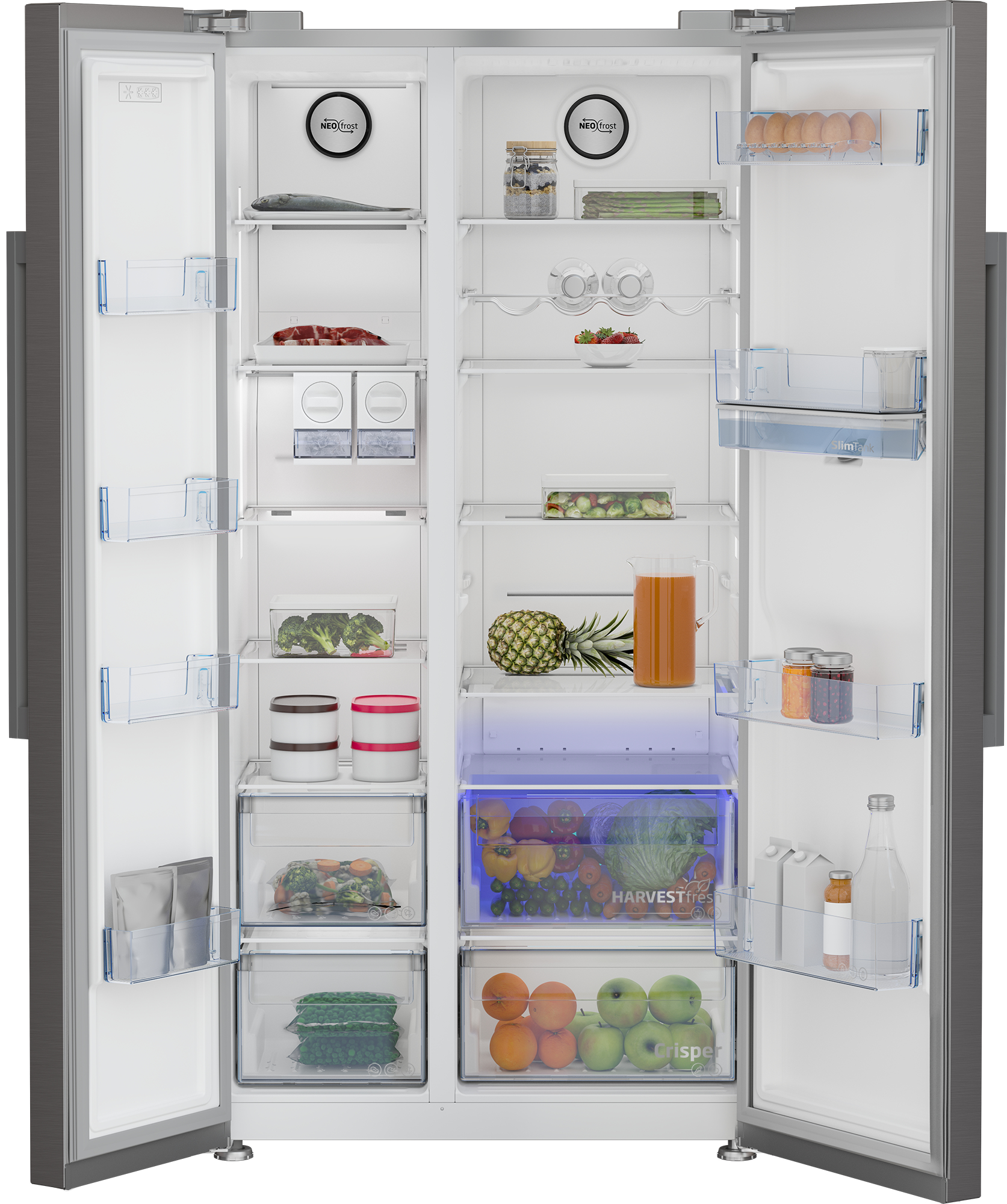 Beko GN163242XBCHN side-by-side refrigerator Freestanding – image 5