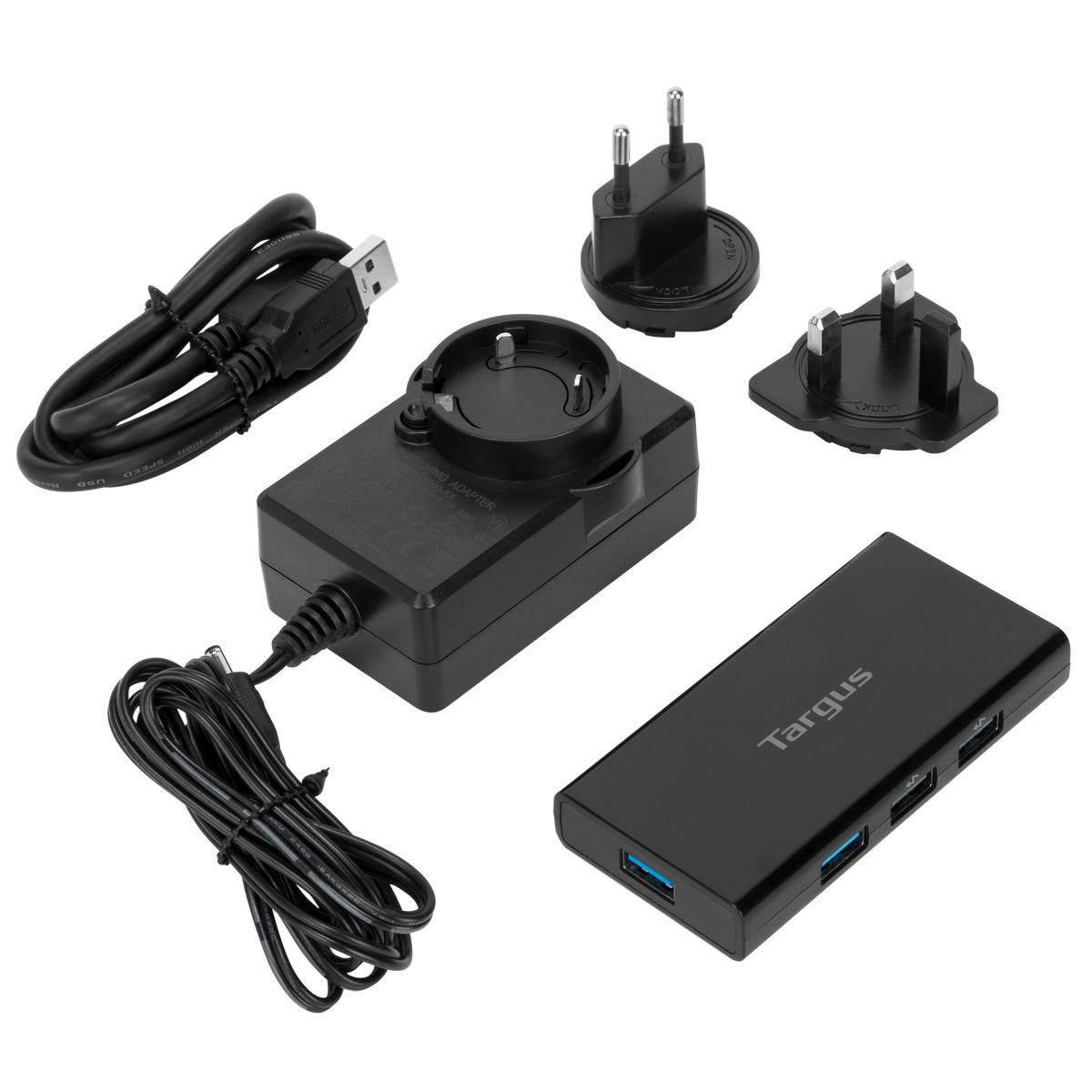 Targus ACH225EU interface hub USB 3.2 Gen 1 (3.1 Gen 1) Type-A Black – image 1