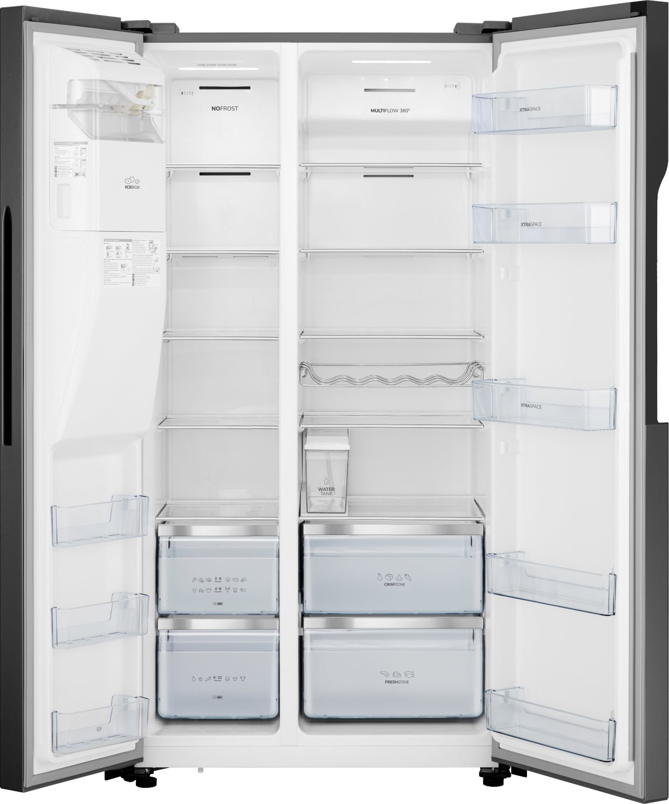 Gorenje NRS9182VB side-by-side refrigerator Freestanding – image 2
