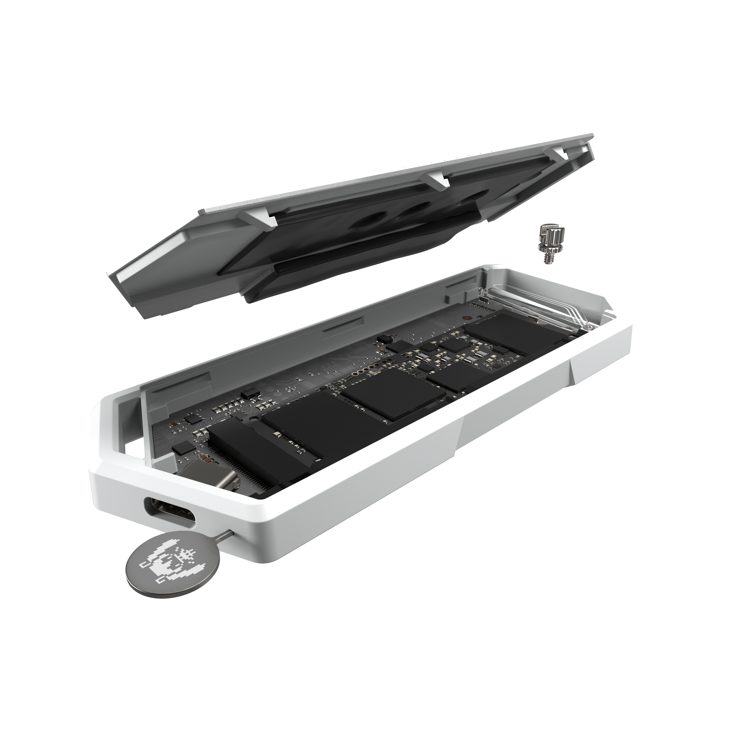 ASUS ROG Strix Arion Hatsune Miku Edition Box esterno SSD Bianco M.2