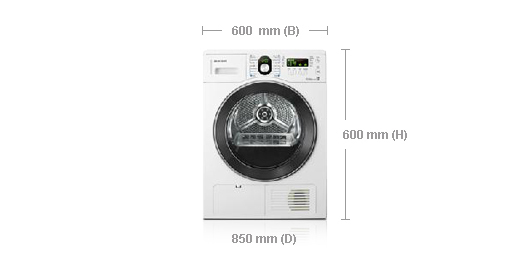 Samsung SDC18809 tumble dryer Freestanding Front-load – image 2