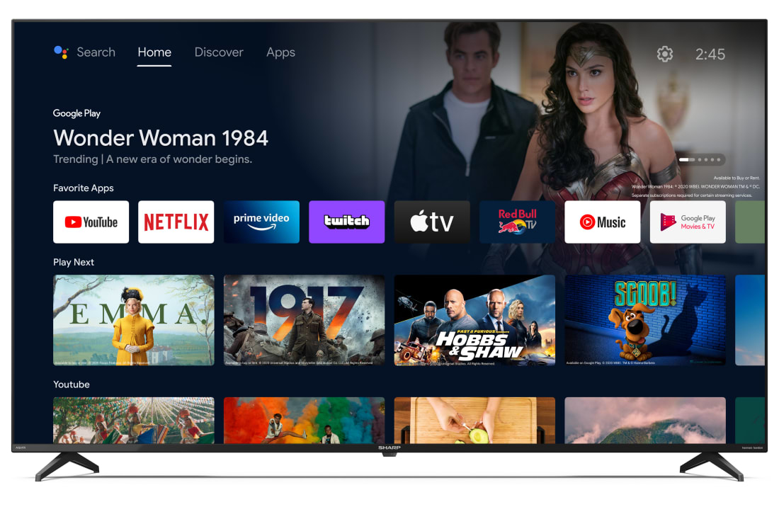 Sharp 65FN2EA 165.1 cm (65") 4K Ultra HD Smart TV Wi-Fi Black – image 2
