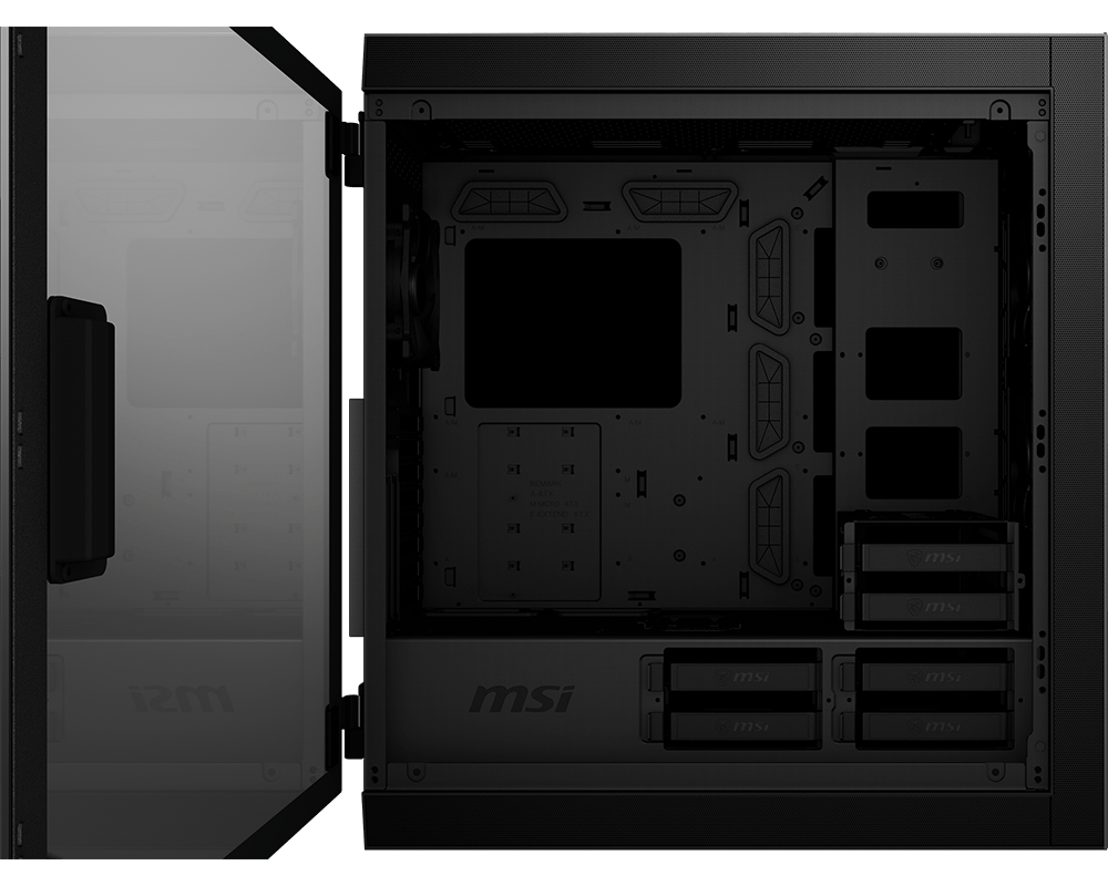 MSI MPG SEKIRA 500P Full Tower Gaming Computer Case 'Black – image 9