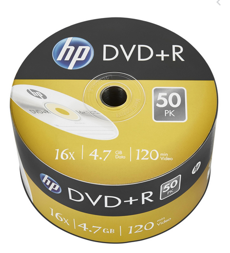 HP DVD+R 16x 4,7GB 50P DRE00070-3 69305