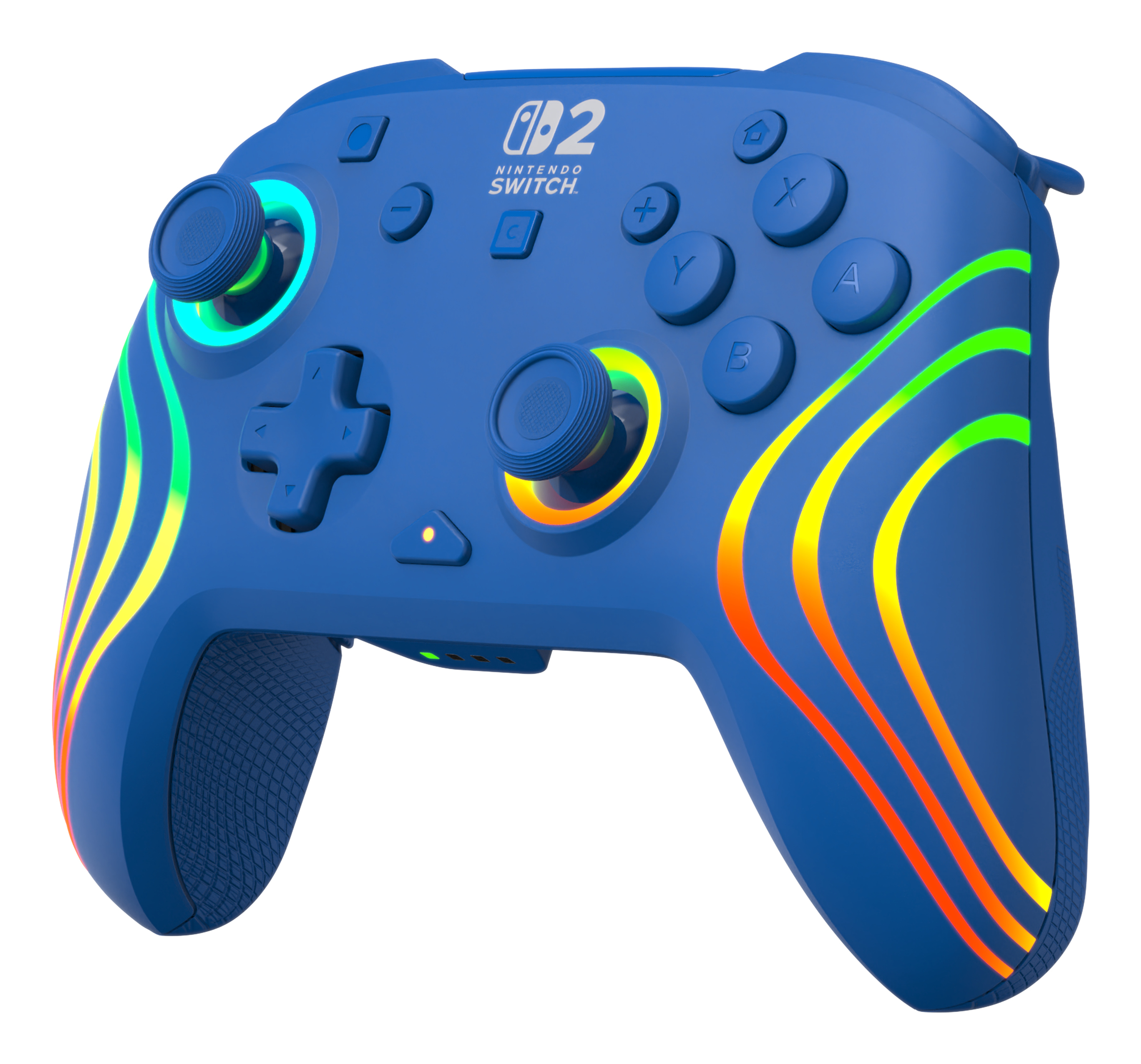 Turtle Beach Afterglow Wave Bleu Manette de gaming RGB sans fil Sous licence officielle pour Nintendo Switch 2
