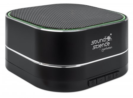 Manhattan Metallic Bluetooth Speaker, Microphone, FM Radio, Decent Sound Output (3W), 6 hour Playback time, Integrated Controls, Range 10m, microSD card reader, – image 2