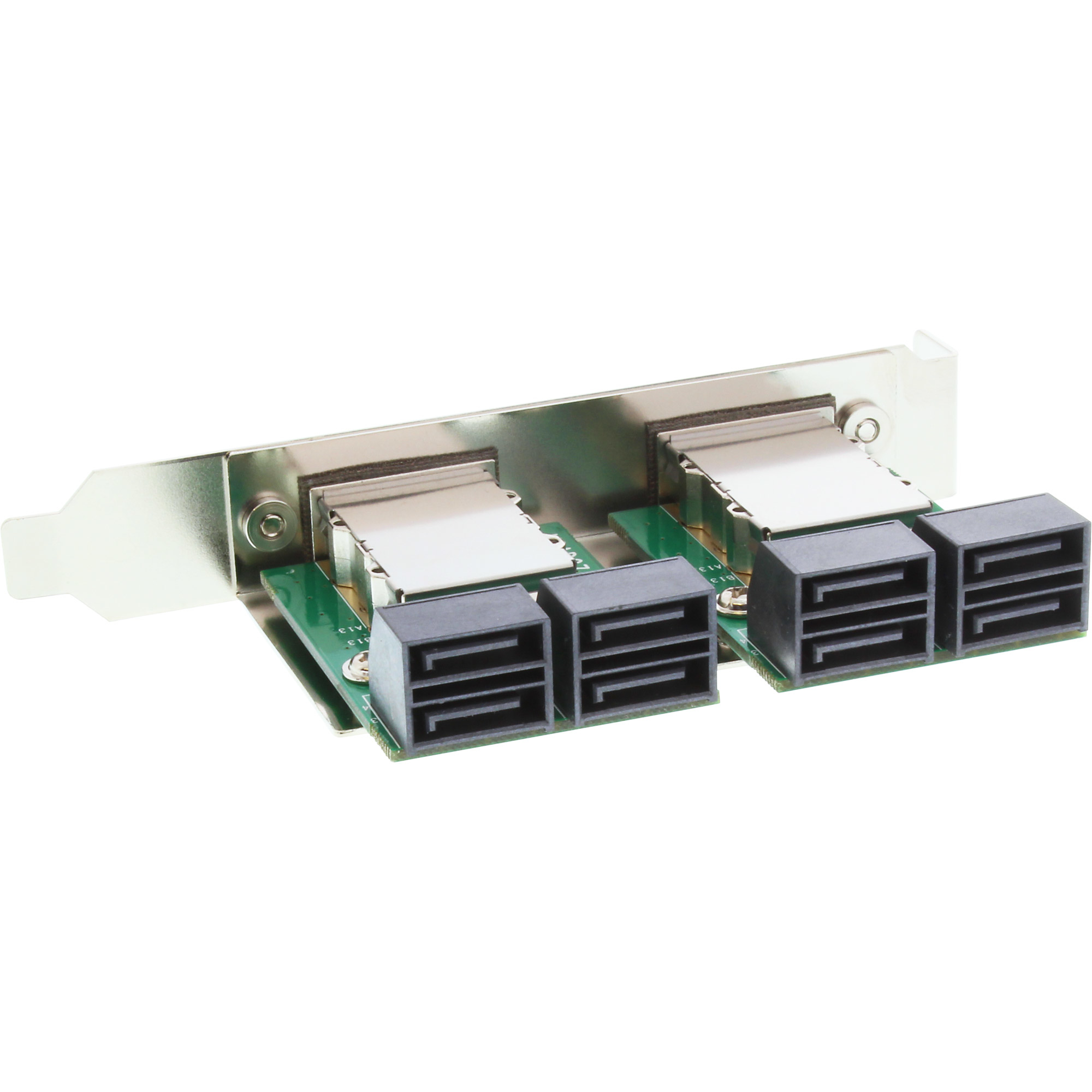 InLine Dual SAS Bracket PCI 2x ext. SFF-8088 / int. 8x SATA – image 2