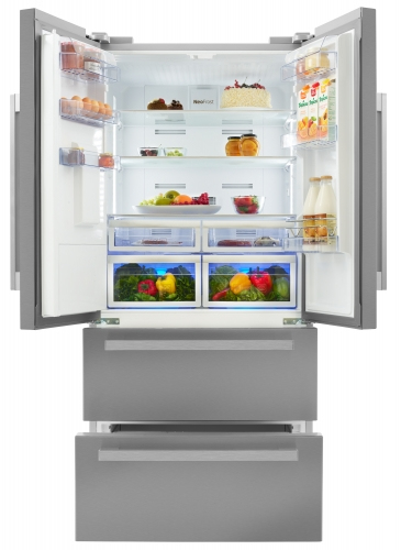 Beko GNE60532DX side-by-side refrigerator Freestanding – image 2