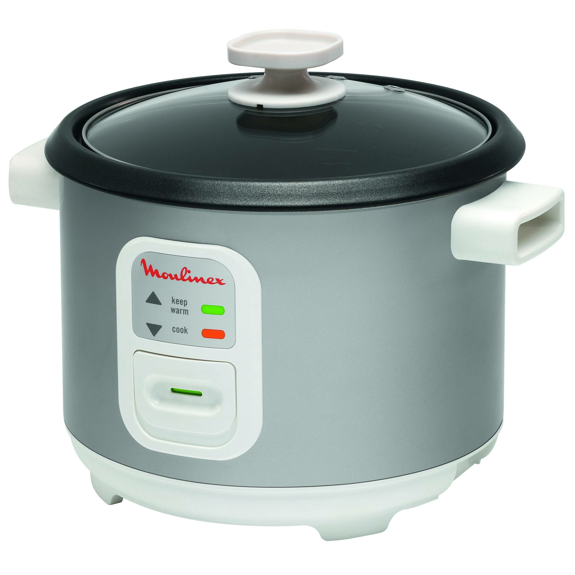 Moulinex MK111E00 rice cooker Silver, White