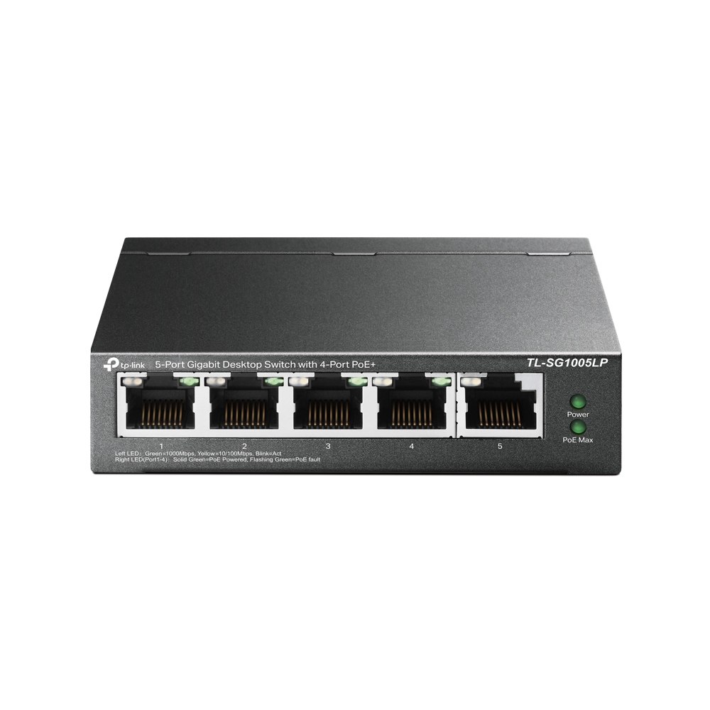 TP-Link TL-SG1005LP network switch Unmanaged Gigabit Ethernet (10/100/1000) Power over Ethernet (PoE) Black – image 1