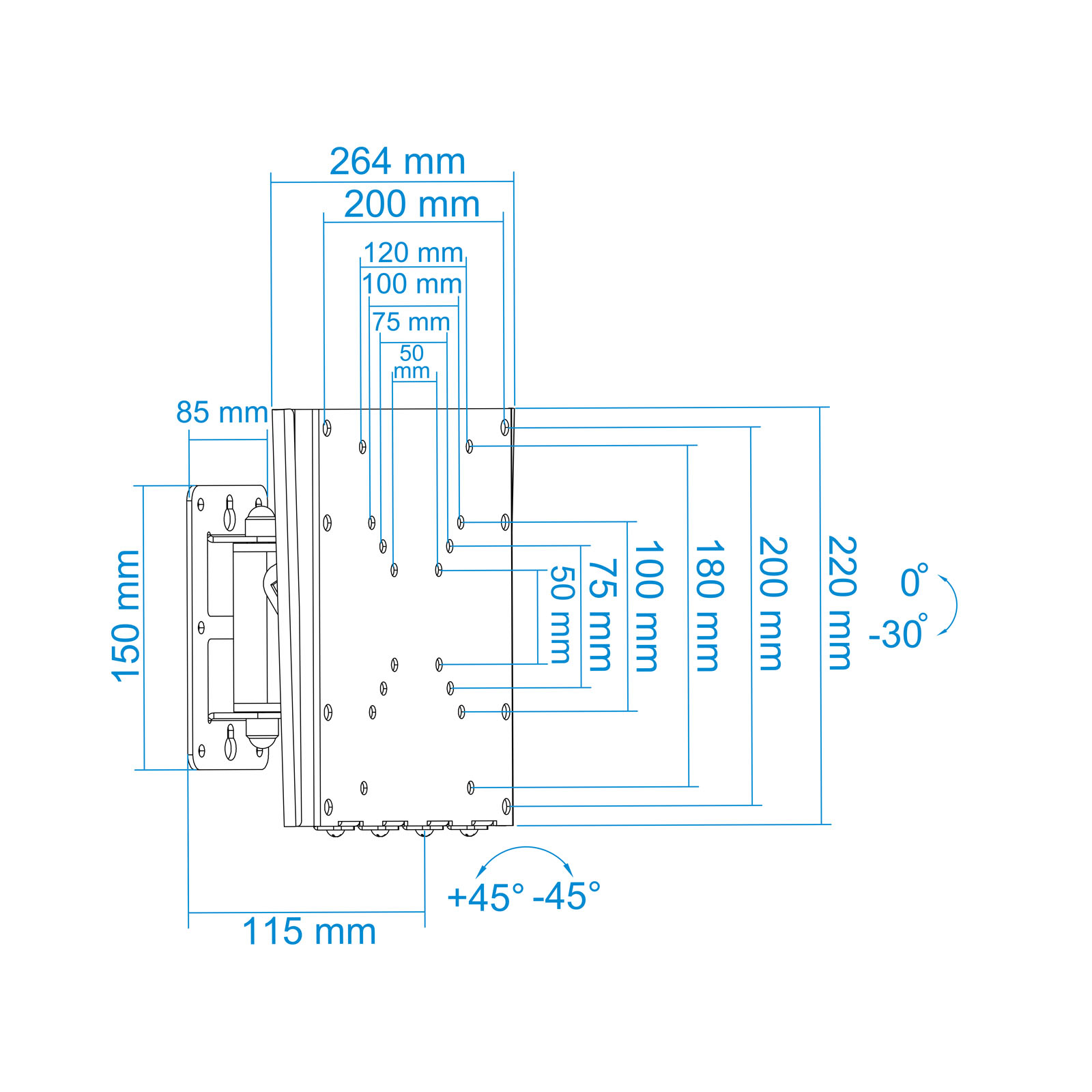 TooQ LP1432TN-B TV mount/stand – image 5