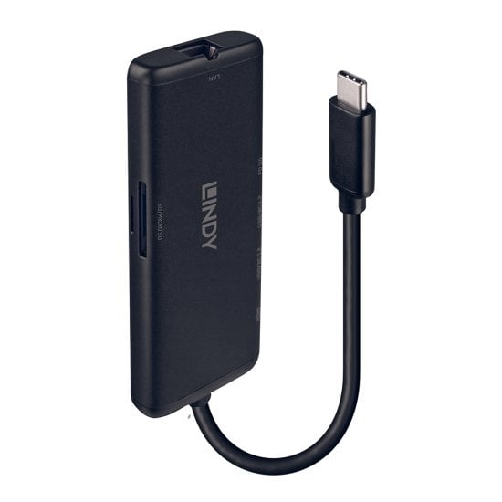 Lindy DST-Mini USB-C Laptop Mini Docking Station with 4K Support and – image 1