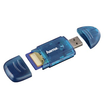 Hama 114730 card reader USB 2.0 Blue – image 2