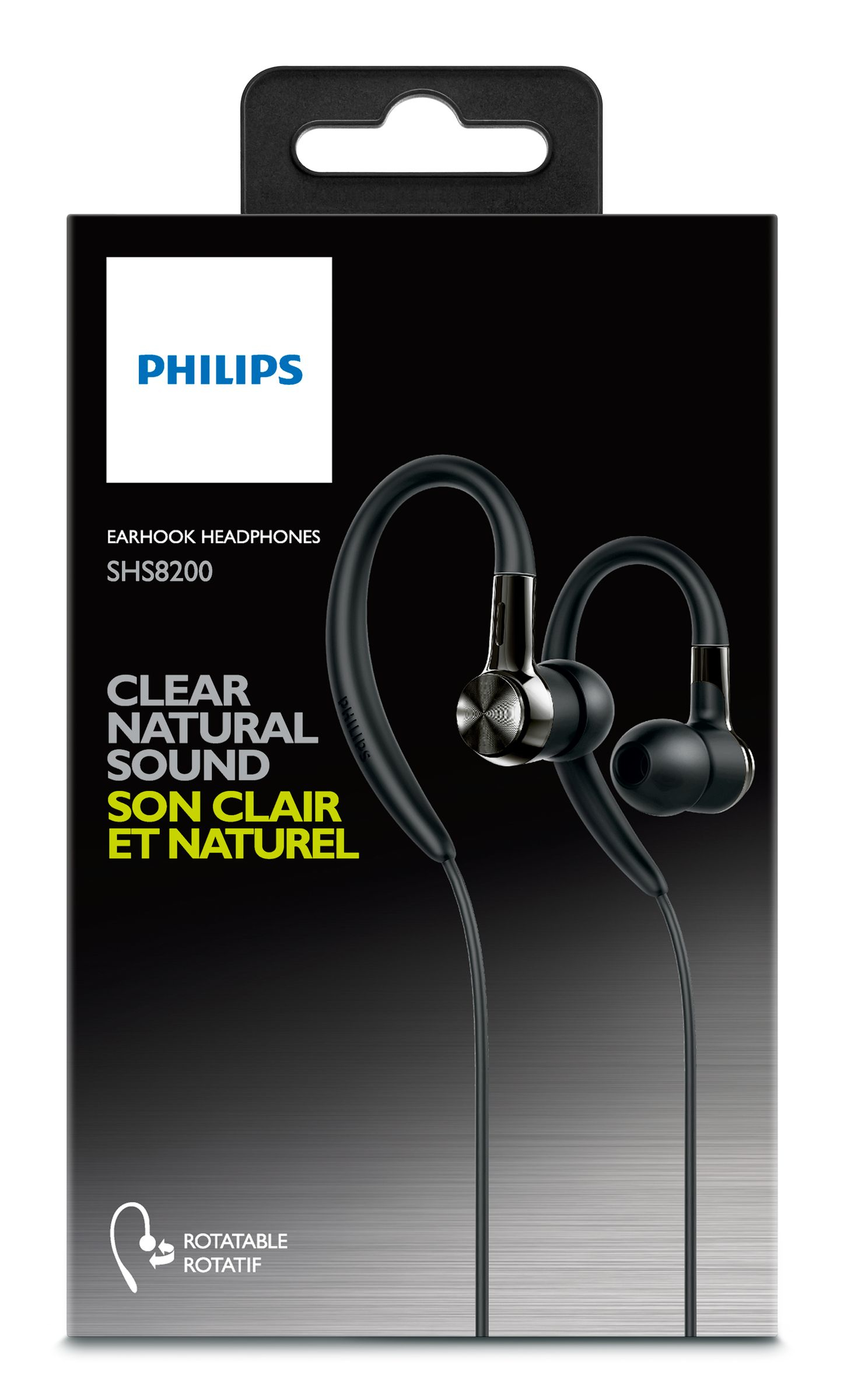 Philips SHS8200BK/10 headphones/headset Wired Ear-hook Music Black – image 2