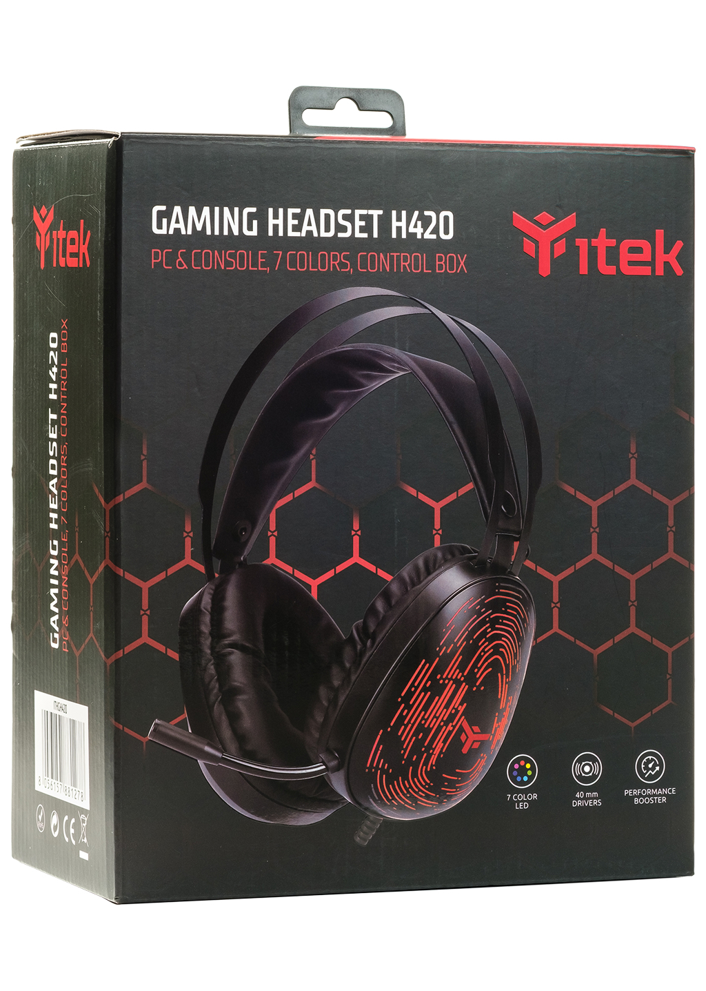 itek H420 Headset Wired Head-band Gaming Black – image 2