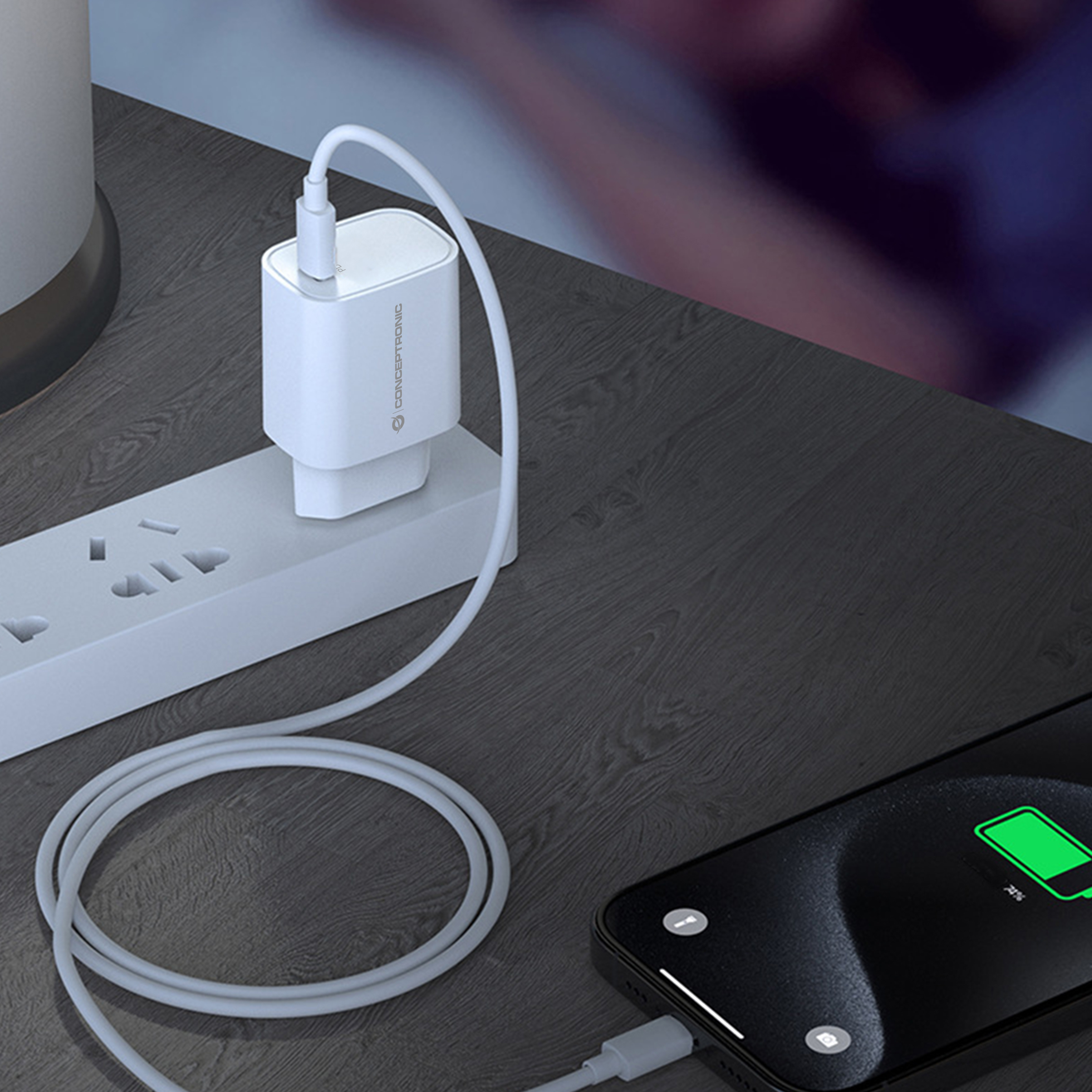 Conceptronic 1-Port 20W USB-C PD-Ladegerät