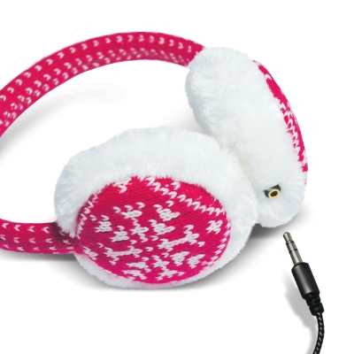 Celly MUFFW01P headphones/headset Wired Head-band Calls/Music Pink, White – image 2