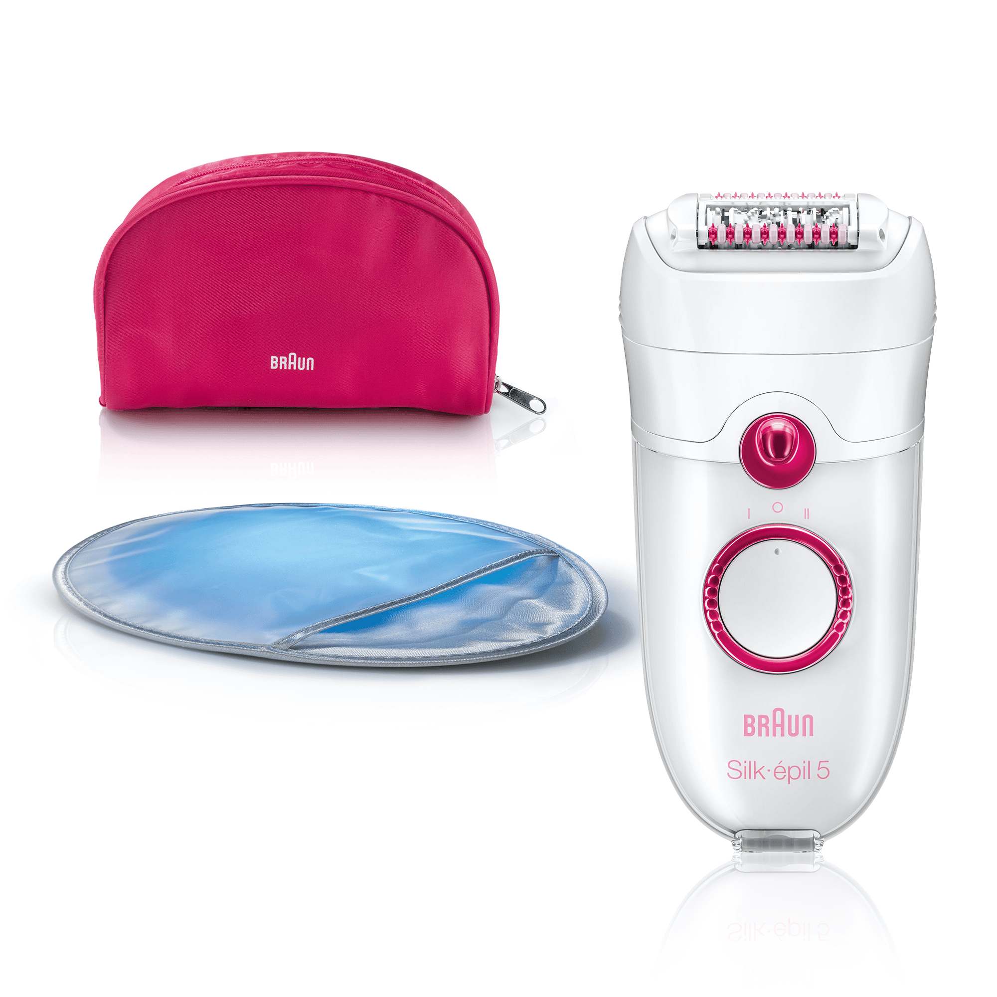Braun Silk-épil 5 81421516 epilator 40 tweezers Pink, White – image 9