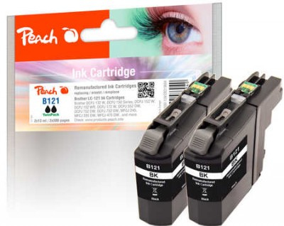 Peach 319684 ink cartridge Compatible Standard Yield Black
