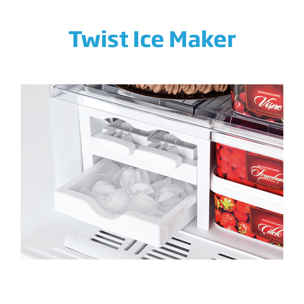 Beko RDNE350K20XB fridge-freezer Freestanding – image 5
