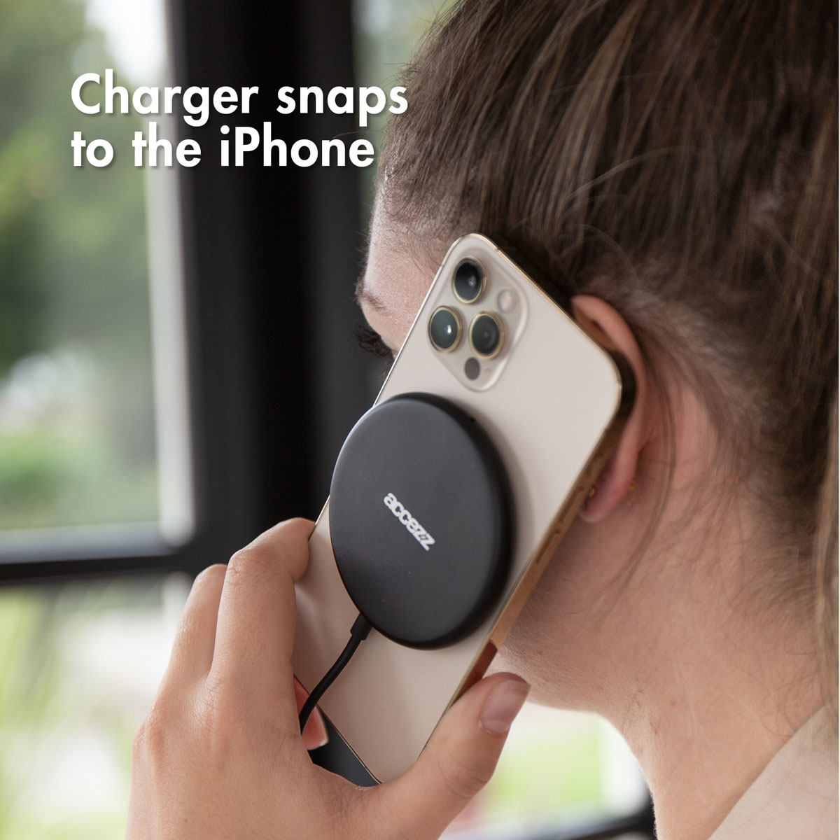 Accezz WIRELESSCHARGER50252701 mobile device charger Smartphone Black USB Wireless charging Fast charging Indoor – image 7