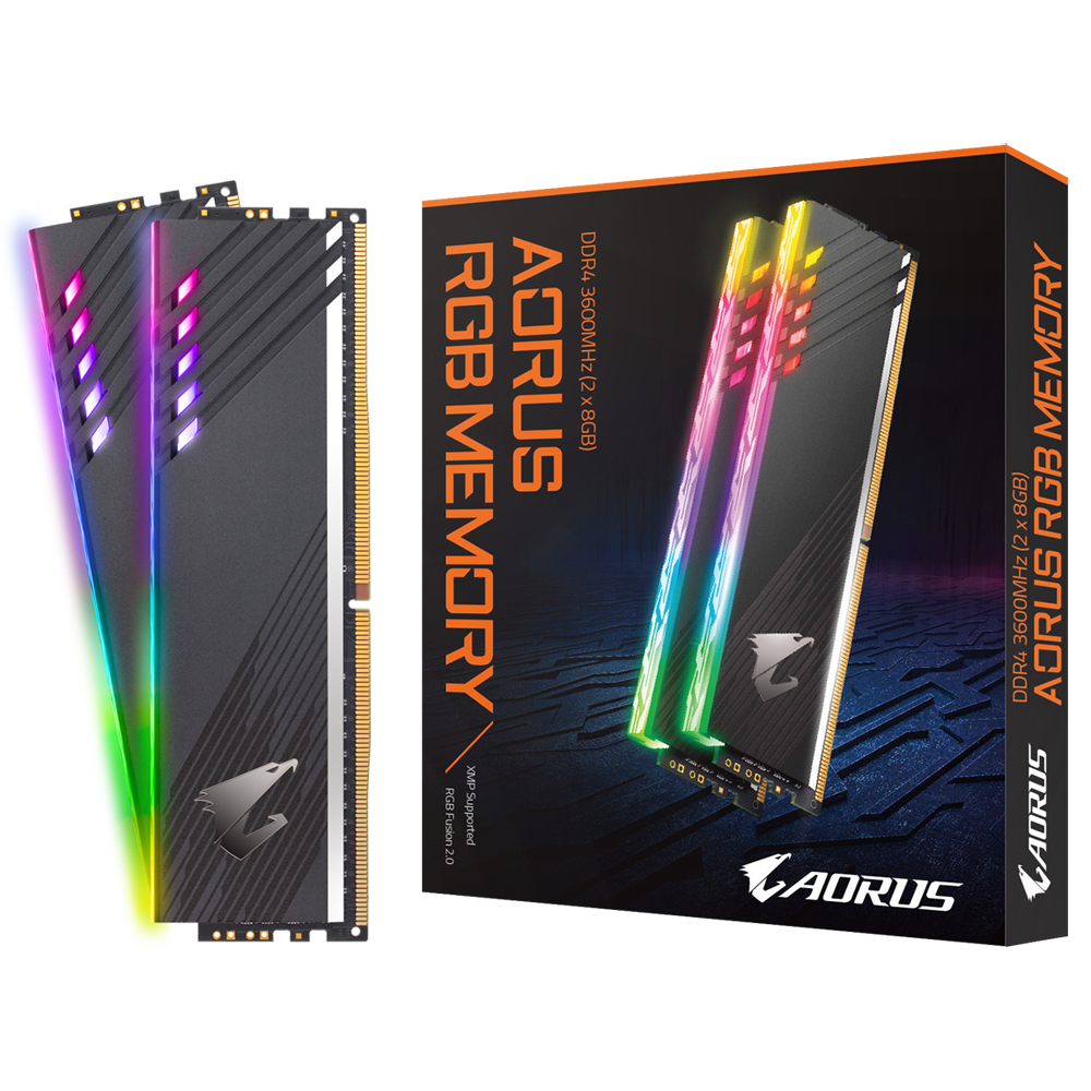 GIGABYTE AORUS DDR4 16 GB (2X8KIT) 3600 RGB – image 2