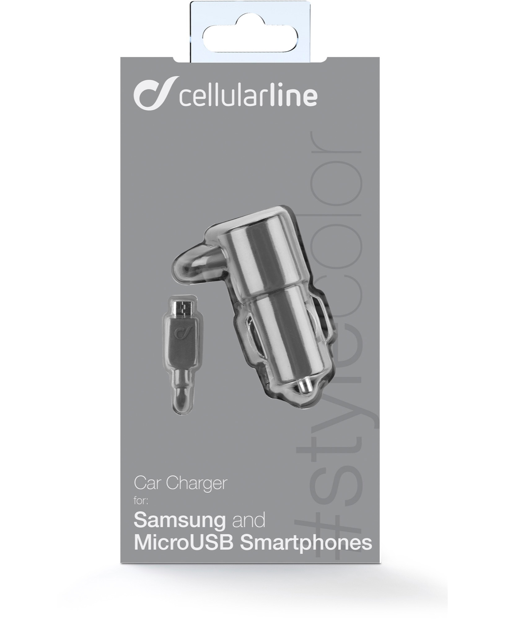Cellularline Car Charger #Stylecolor - Micro USB - Universal – image 2
