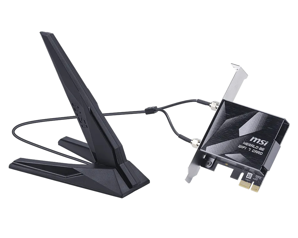 MSI Herald BE9400 WiFi7 PCIe-Card USB Netzteile und Ladegeräte