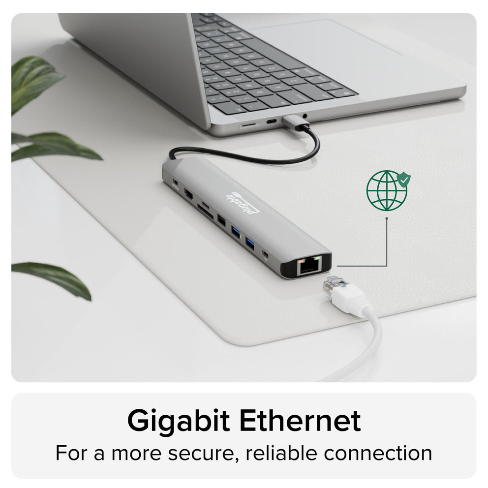 Plugable Technologies USBC-9IN1E interface hub USB Type-C 10000 Mbit/s Grey – image 9