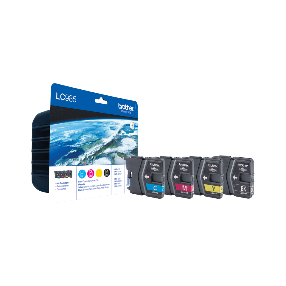 Brother LC985VALBPDR ink cartridge 4 pc(s) Original Black, Cyan, Magenta, Yellow – image 2