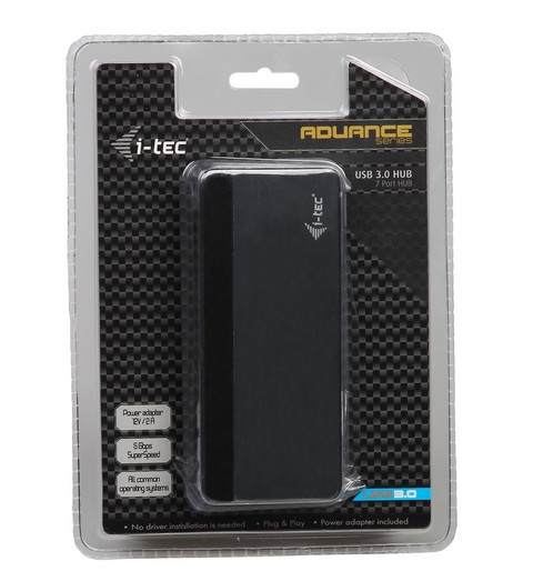 i-tec U3HUB741 interface hub 5000 Mbit/s Black – image 9