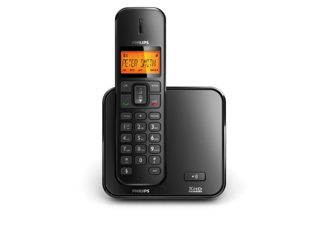 Philips SE1701B DECT telephone Caller ID Black