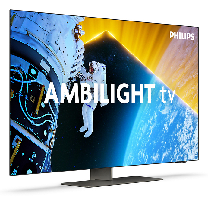 TV OLED Ambilight Philips 65OLED849 164 cm 4K UHD Google TV 2024 Métal satiné — photo 3