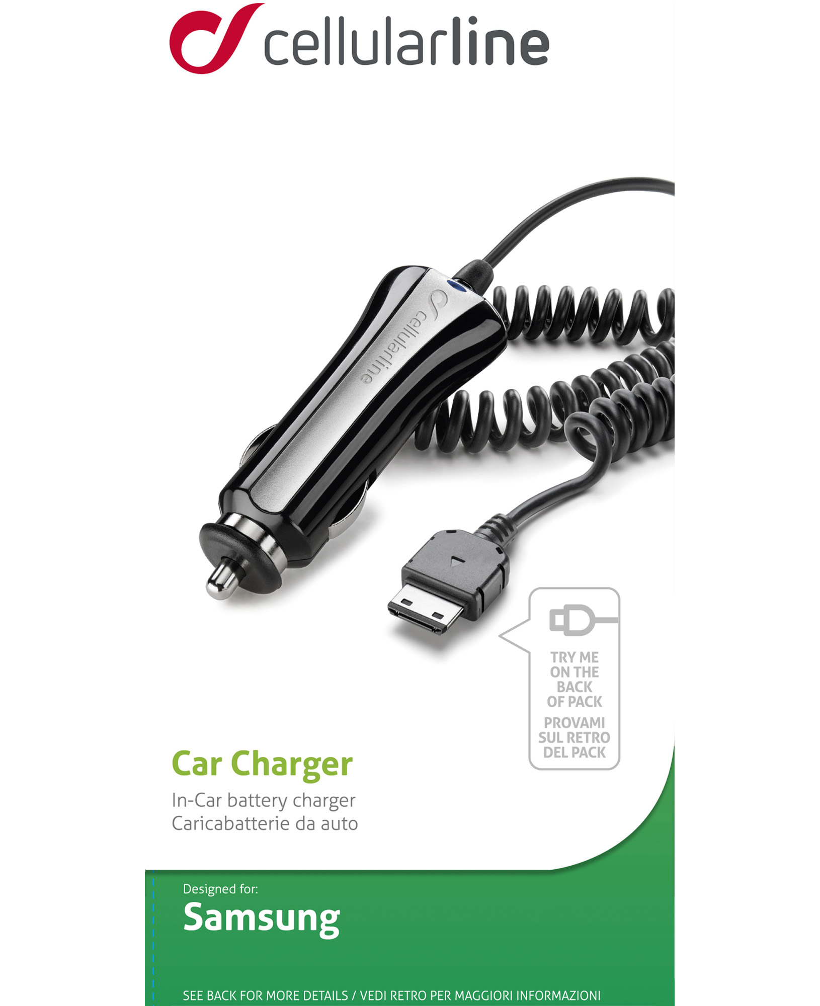 Cellularline CBRSAMSUNG2 mobile device charger Mobile phone Black Cigar lighter Auto – image 2