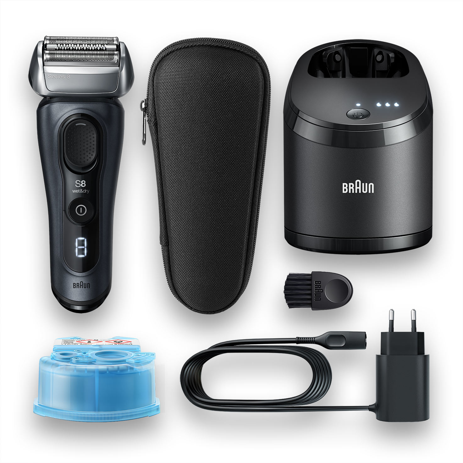 Braun Series 8 8463cc Foil shaver Trimmer Grey – image 1