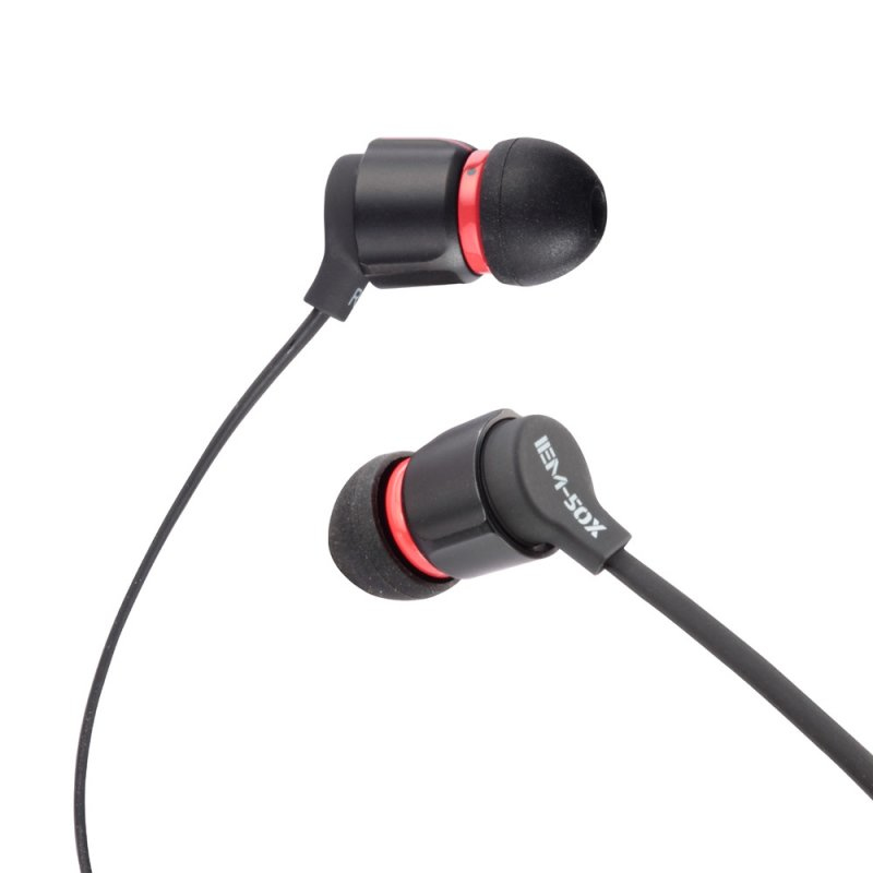 Lindy IEM-50X Headset Wired In-ear Calls/Music Black, Red – image 3