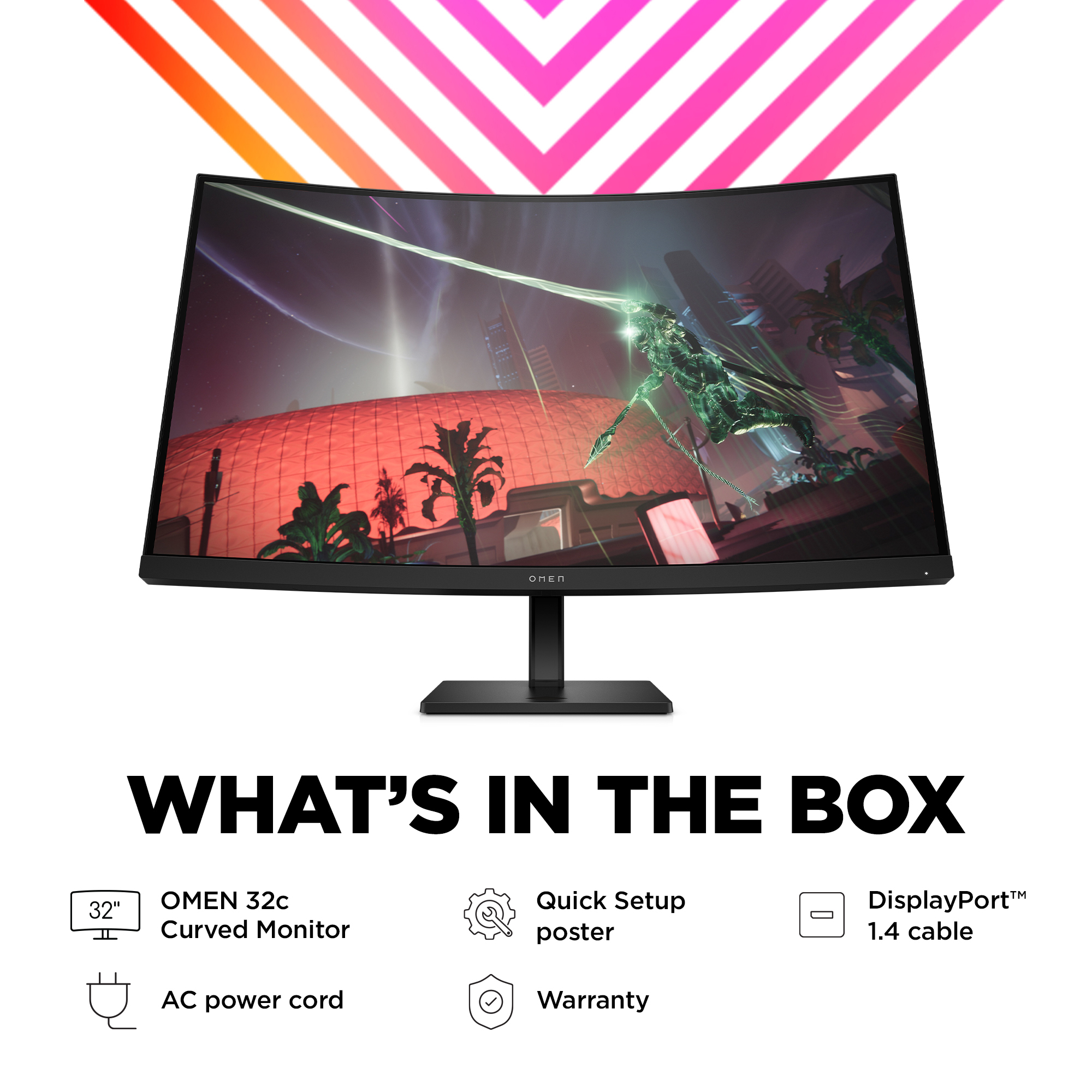 HP OMEN by HP 31.5 inch QHD 165Hz Curved Gaming Monitor - OMEN 32c – image 4