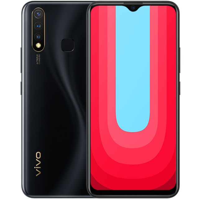 vivo U20 16.6 cm (6.53") Dual SIM Android 9.0 4G 4 GB 64 GB 5000 mAh Black – image 1