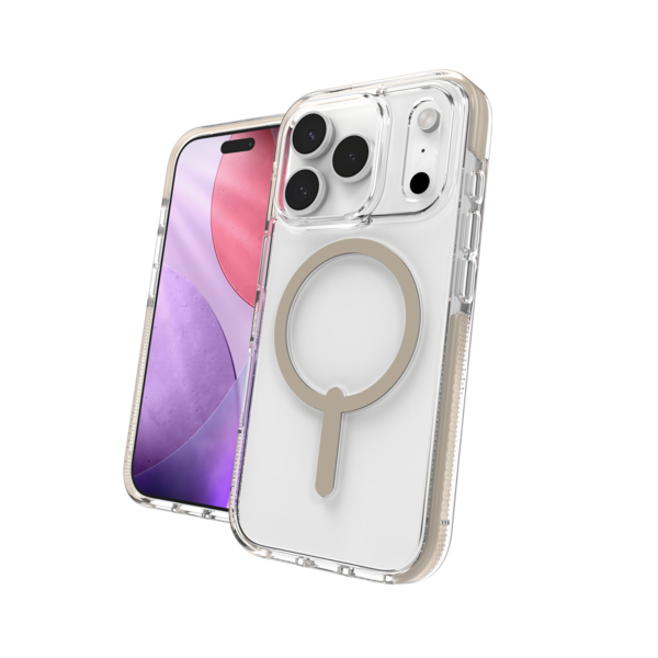 ZAGG Santa Cruz Snap coque de protection pour téléphones portables 16 cm (6.3") Housse Titane, Transparent