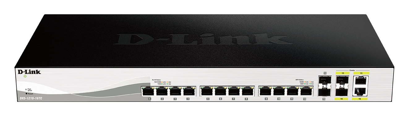 D-Link 12-port 10GBASE-T, 2-port SFP+ and 2-port 10GBASE-T/SFP+ Multi-Gigabit Smart Managed Switch – image 2