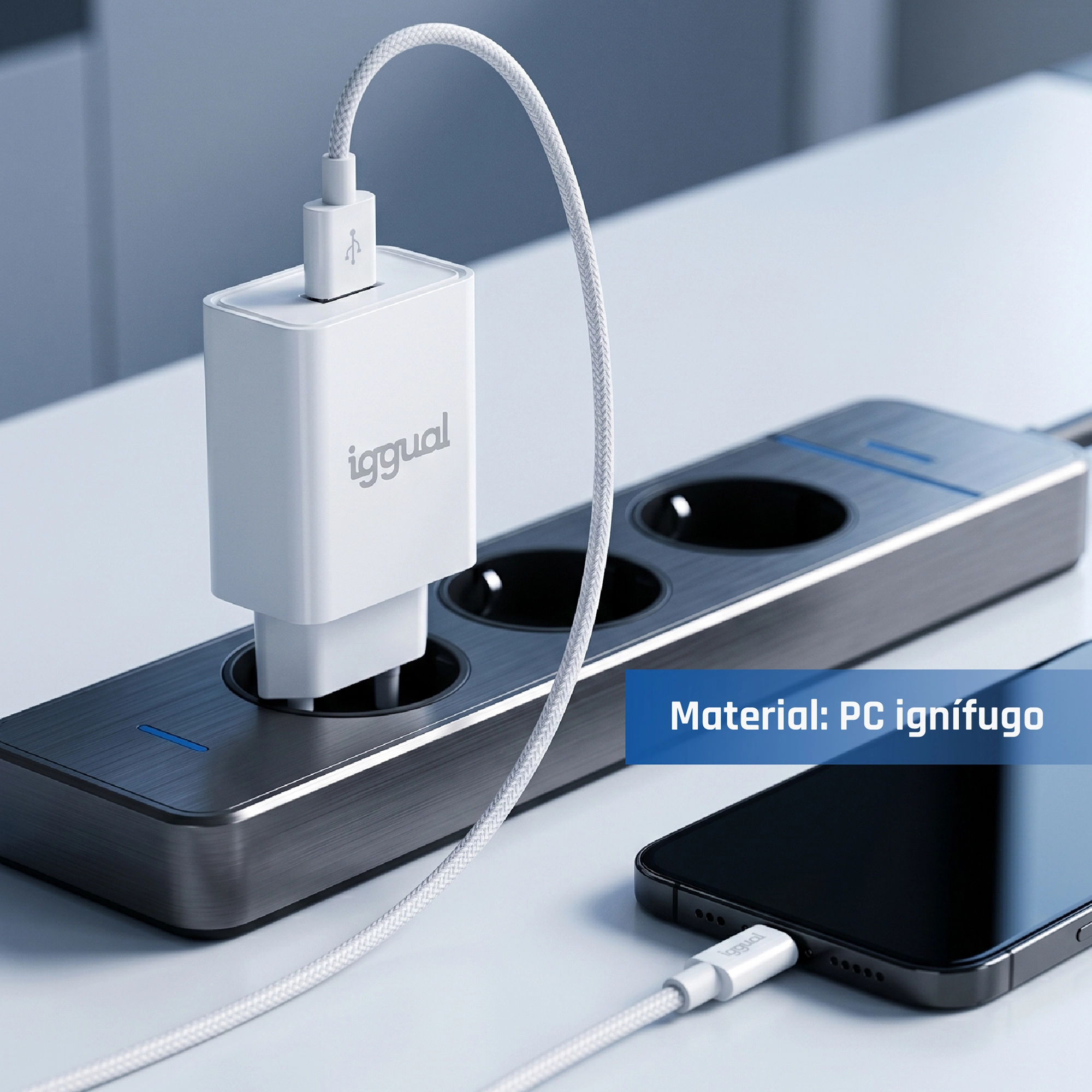 iggual IGG316924 mobile device charger Smartphone White AC Indoor – image 5