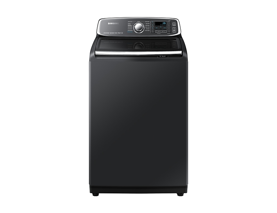 Samsung WA52T7650AV washing machine Top-load 800 RPM Black, Stainless steel